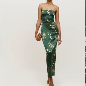 Reformation Silk Frankie Dress in Buena